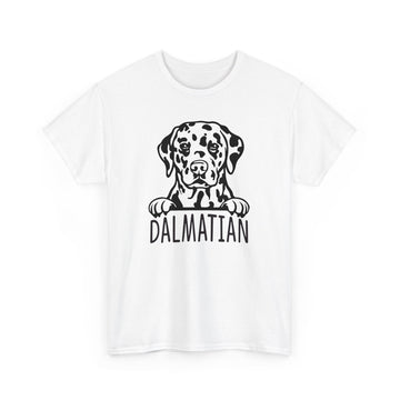 Dalmatian Delight: Fun Dalmatian T-Shirts Unisex Heavy Cotton Tee for Dalmatian Devotees