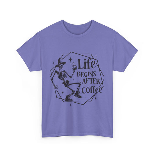 Coffee Lover Tee Halloween - Life Begins After Coffee T-Shirt