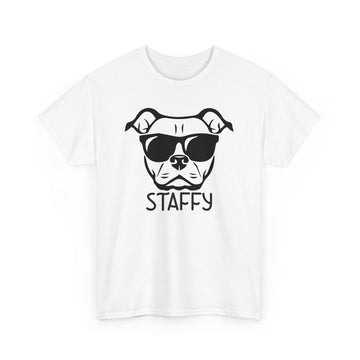 Staffy T-Shirts Unisex Heavy Cotton Tee for Staffordshire Bull Terrier Lovers