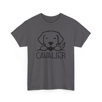 Charming Cavalier T-Shirts Unisex Heavy Cotton Tee for Cavalier King Charles Spaniel Fans