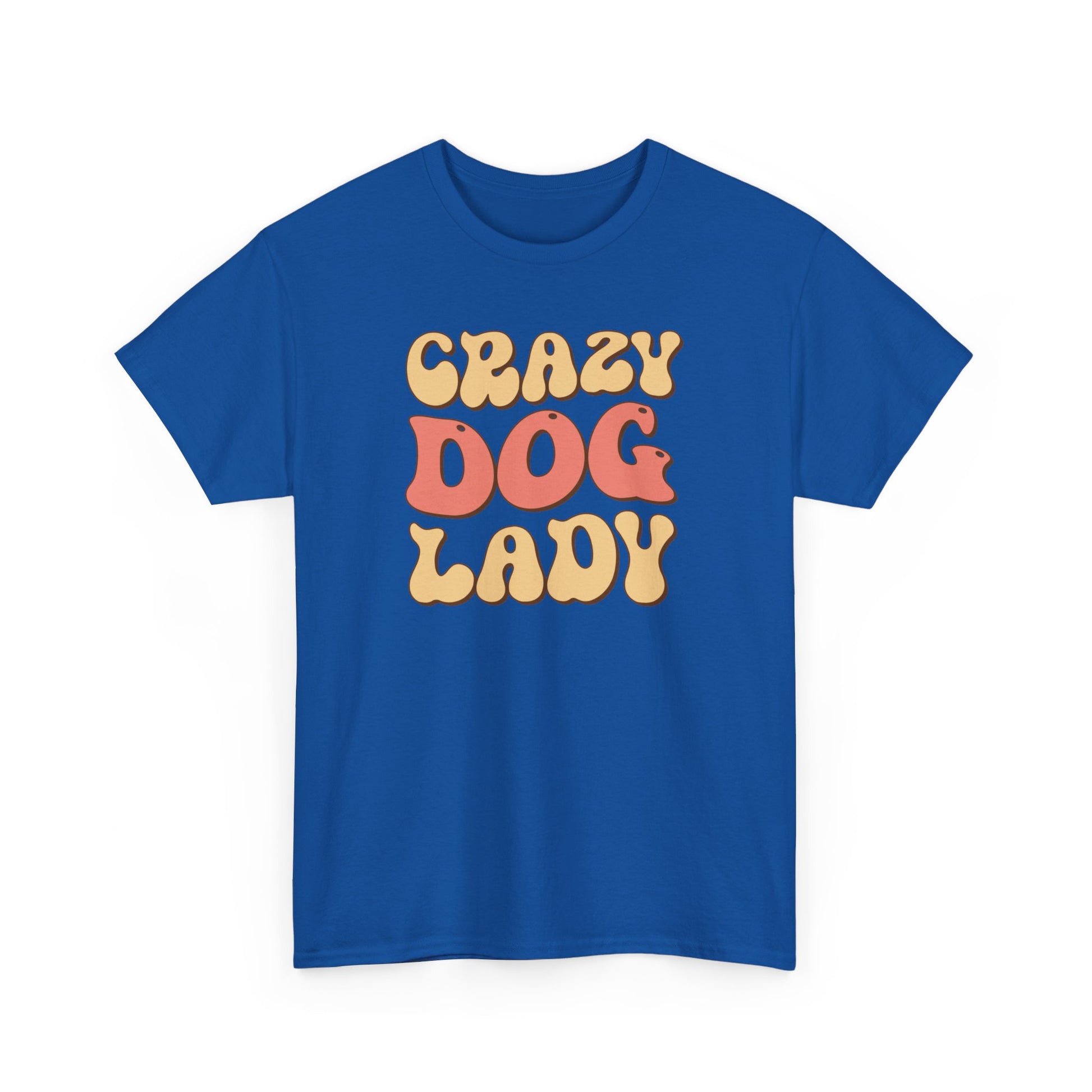 Crazy Dog Lady Unisex Heavy Cotton Tee Royal