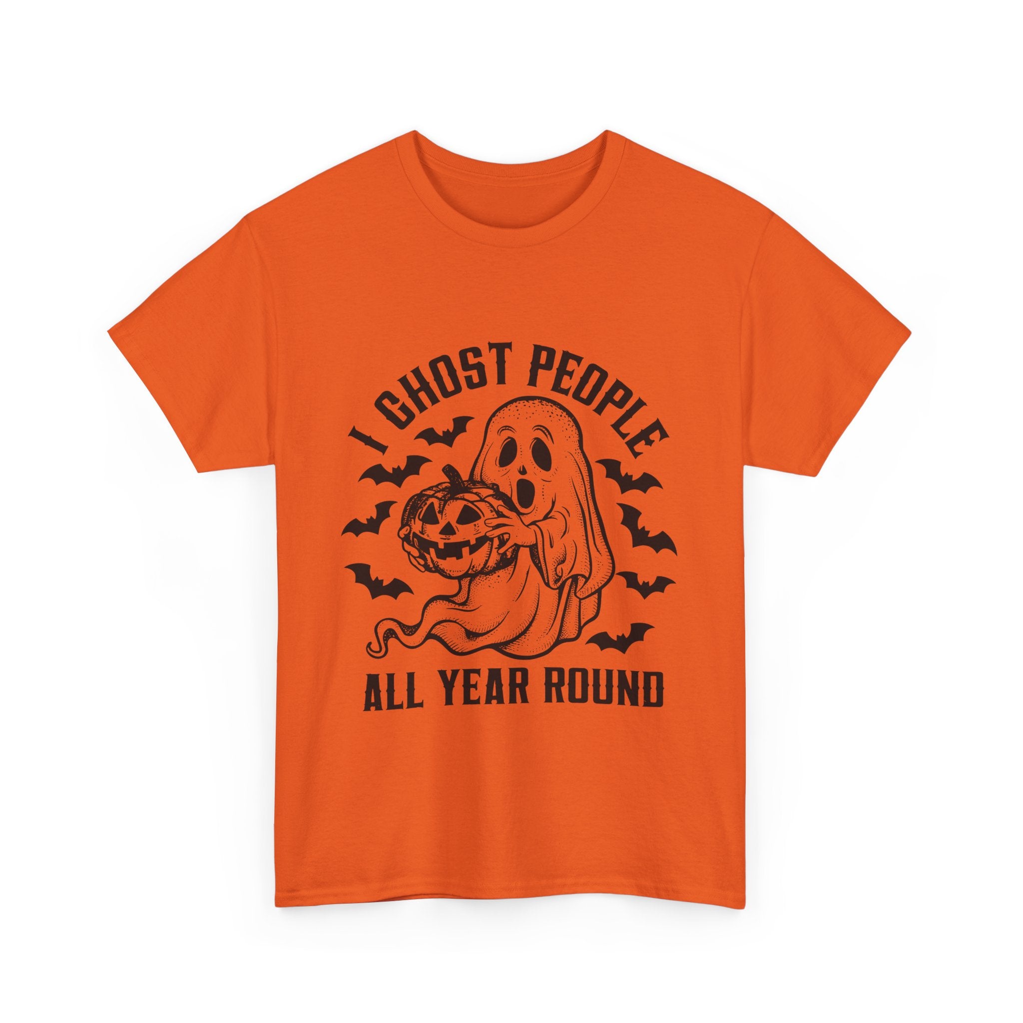 I Ghost People All Year Round T-Shirt – Funny and Playful Tee for the Socially Mysterious