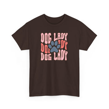 Dog Lady T-Shirt Unisex Heavy Cotton Tee