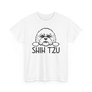 Shih Tzu Style: Cute Shih Tzu T-Shirts Unisex Heavy Cotton Tee for Shih Tzu Lovers