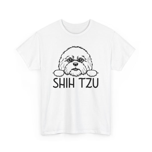 Shih Tzu Style: Cute Shih Tzu T-Shirts Unisex Heavy Cotton Tee for Shih Tzu Lovers