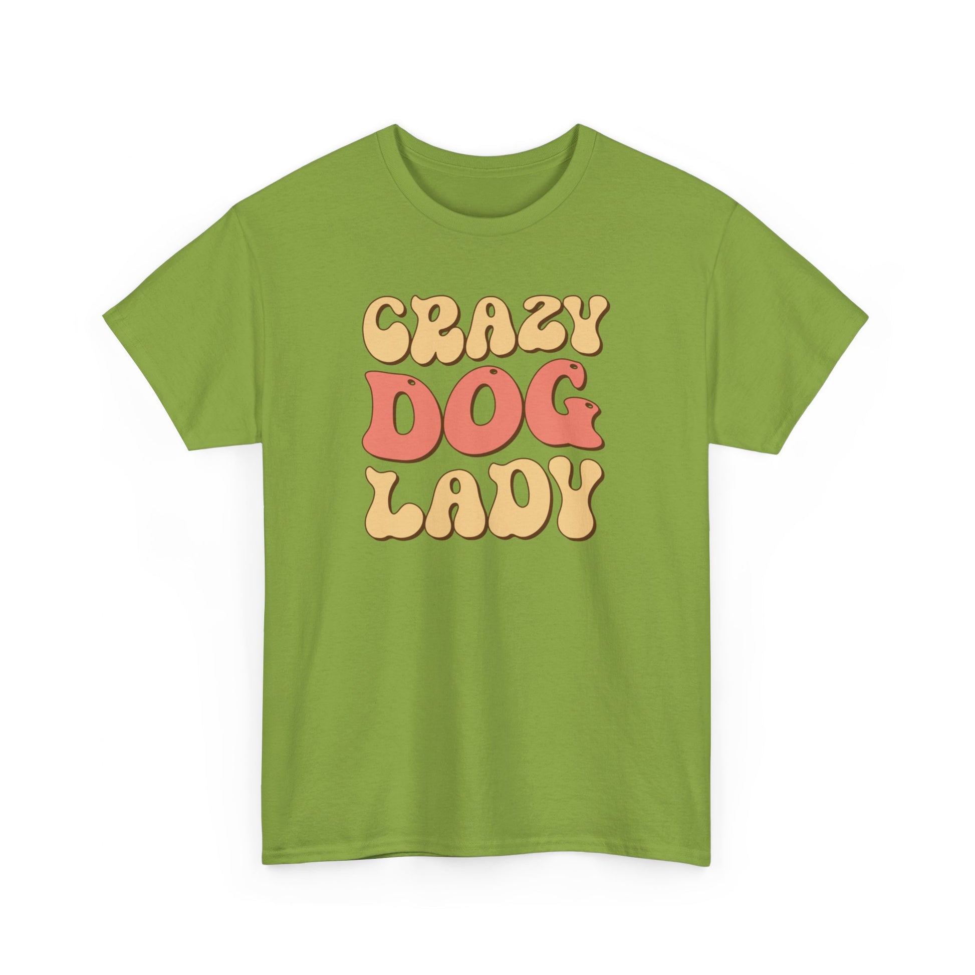 Crazy Dog Lady Unisex Heavy Cotton Tee Kiwi