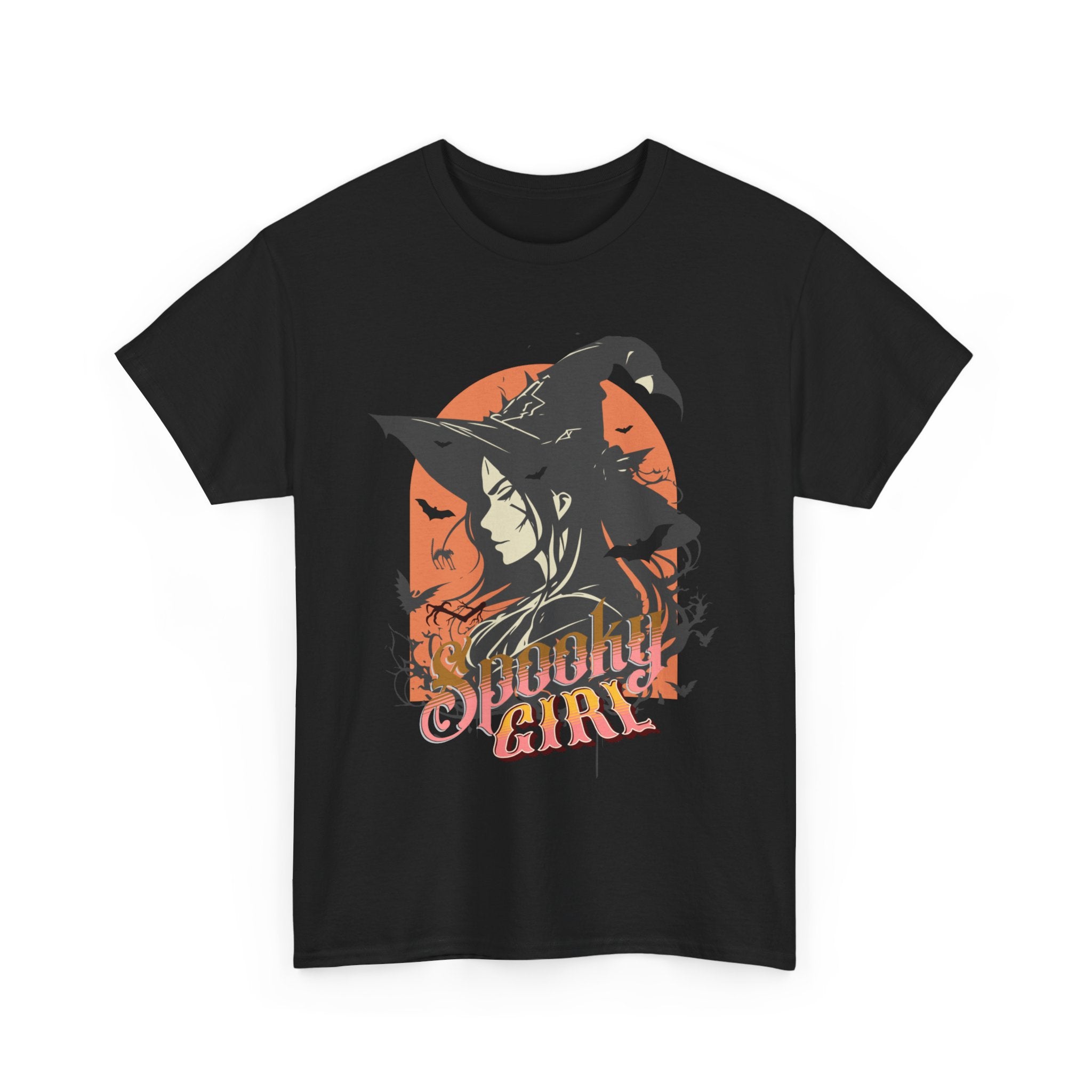 Spooky Girl T-Shirt – Chic and Eerie Tee for Halloween and Everyday Wear