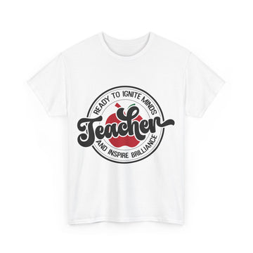 Teacher Unisex Cotton School T-Shirts White L