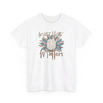 Mental Health Matters: Unisex Heavy Cotton Tee, Mental Health T-Shirt