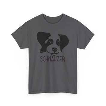 Stylish Schnauzer T-Shirts Unisex Heavy Cotton Tee for Dedicated Schnauzer Lovers