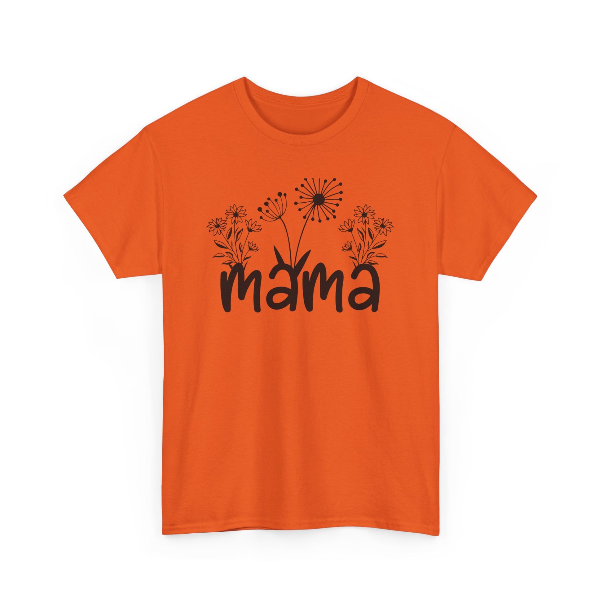 Mama T-Shirt Unisex Heavy Cotton Tee Orange