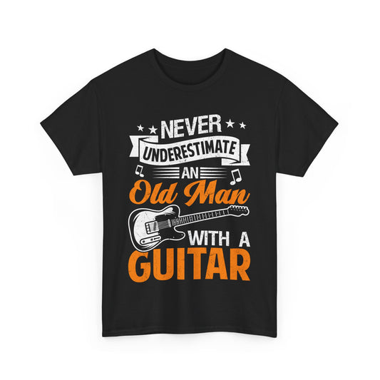 Music Guitar T-Shirt Unisex Heavy Cotton Tee