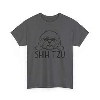 Shih Tzu Style: Cute Shih Tzu T-Shirts Unisex Heavy Cotton Tee for Shih Tzu Lovers