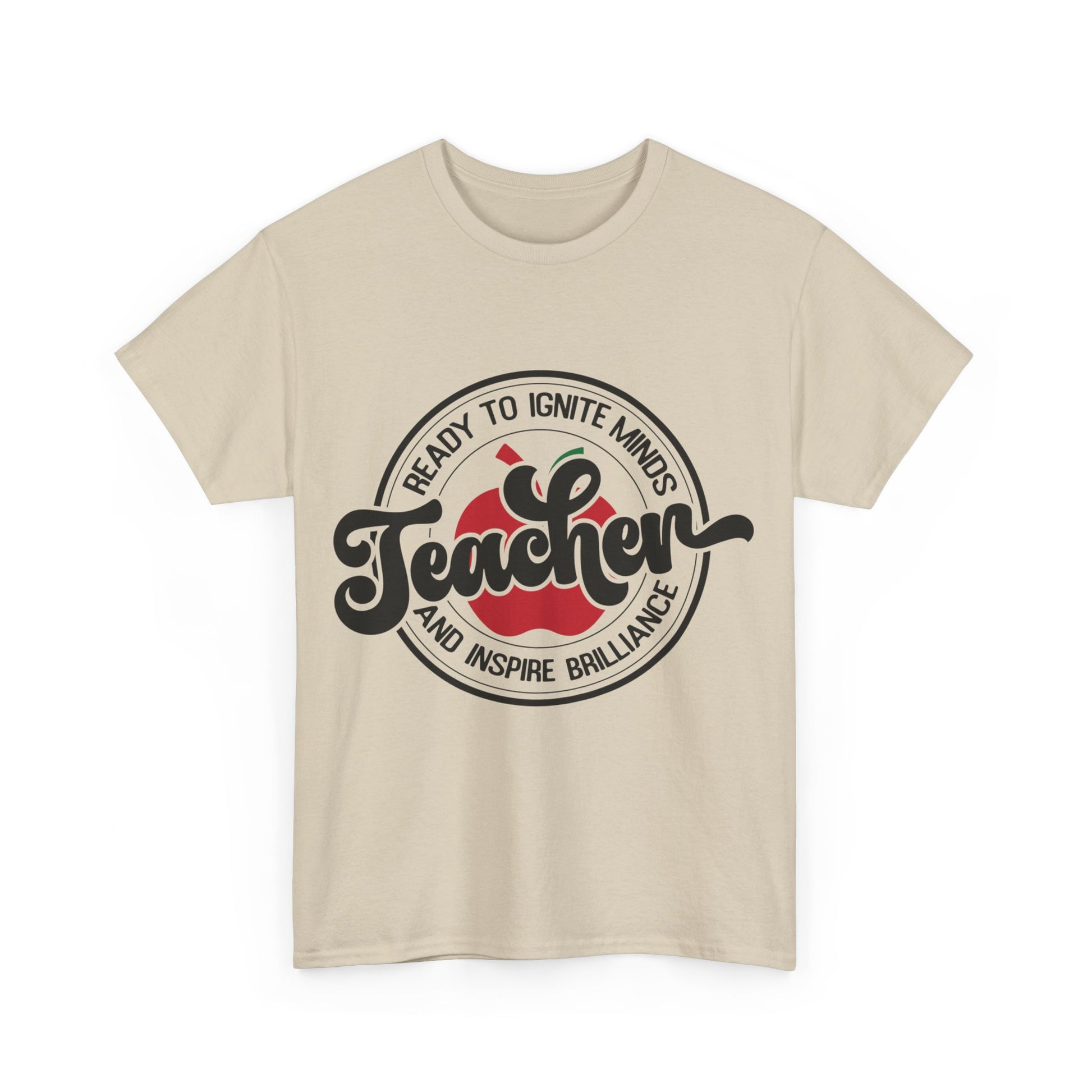 Teacher Unisex Cotton School T-Shirts Sand