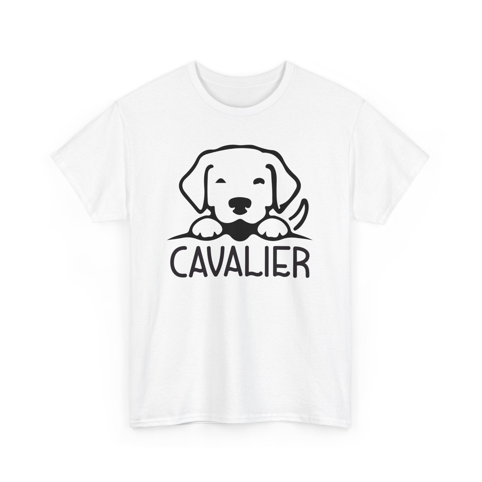 Charming Cavalier T-Shirts Unisex Heavy Cotton Tee for Cavalier King Charles Spaniel Fans