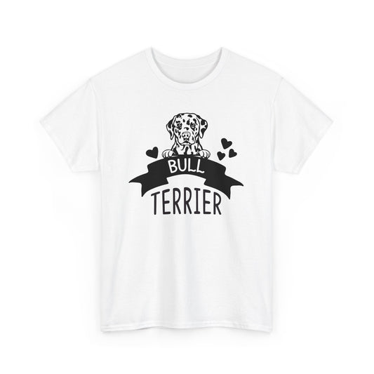 Stylish Bull Terrier T-Shirts Bull Terrier Unisex Heavy Cotton Tee for Bull Terrier Fans