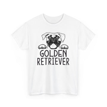 Golden Retriever Glory: Trendy Golden Retriever T-Shirts Unisex Heavy Cotton Tee for Passionate Golden Lovers