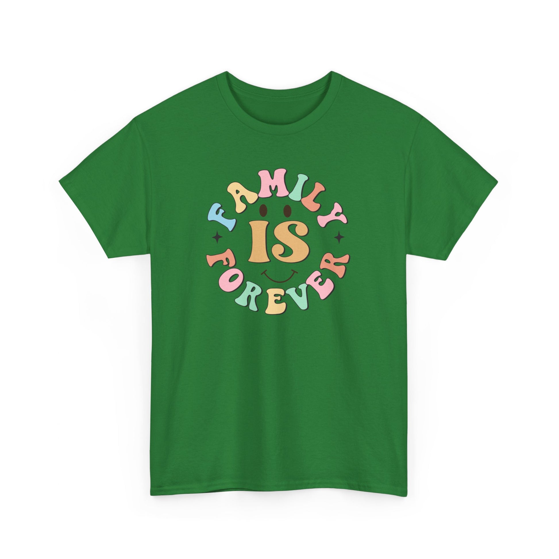 Family is Forever Unisex Heavy Cotton Tee Turf Green