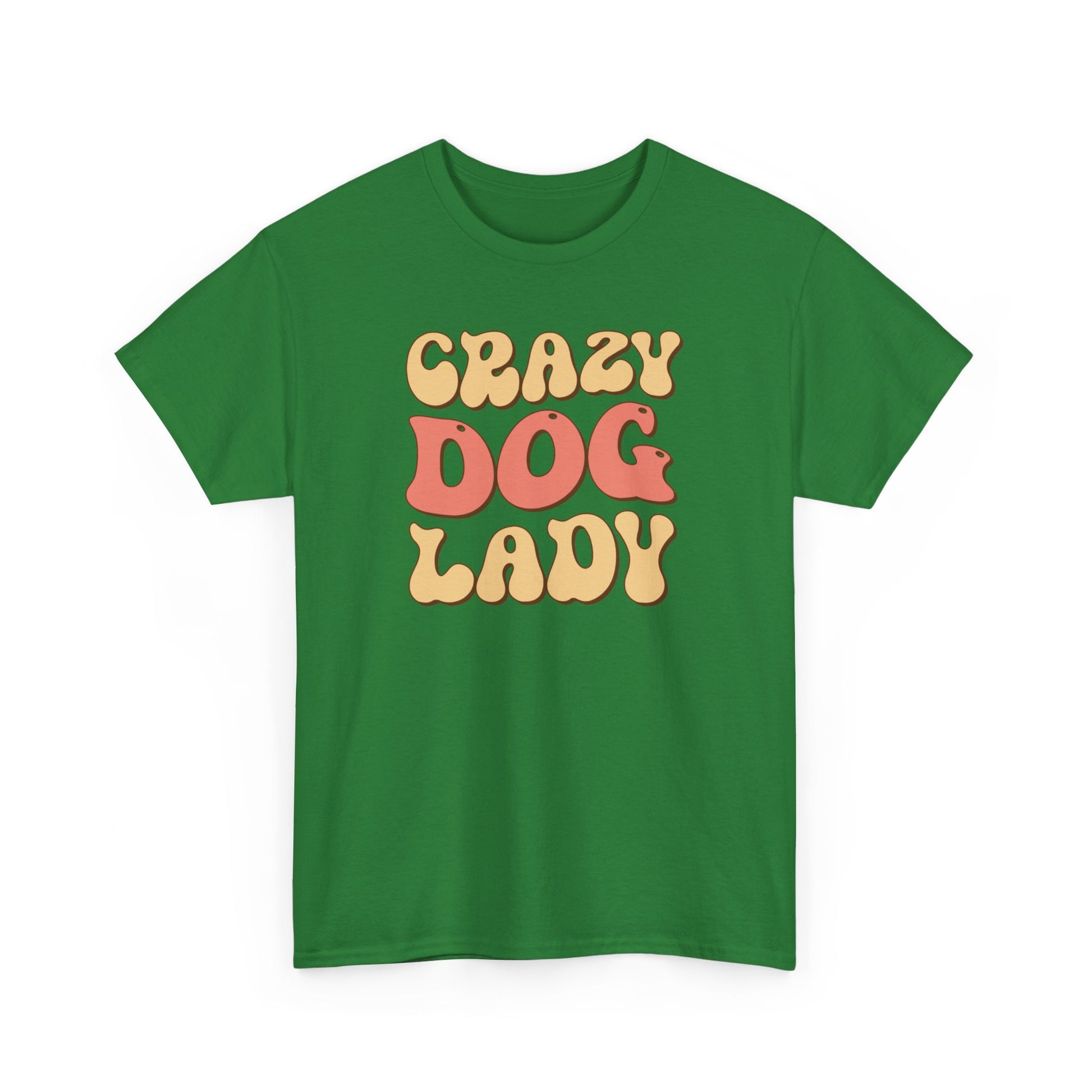 Crazy Dog Lady Unisex Heavy Cotton Tee Turf Green