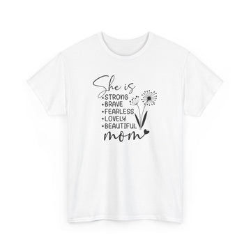 She is Mom Unisex Heavy Cotton Tee White