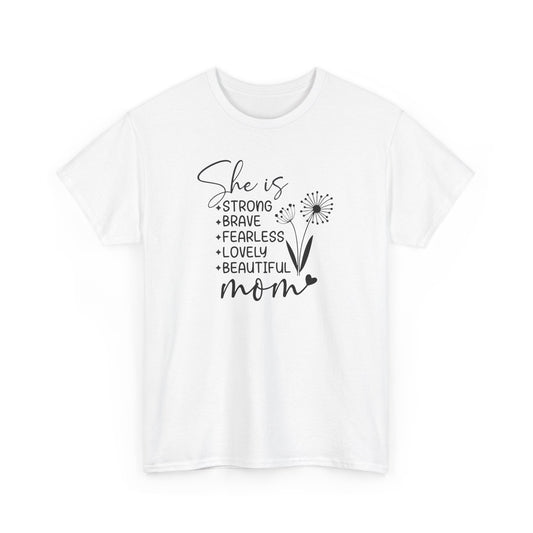 She is Mom Unisex Heavy Cotton Tee