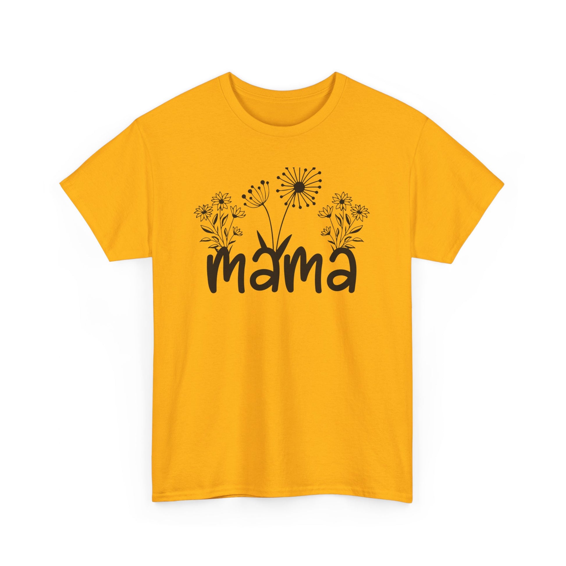 Mama T-Shirt Unisex Heavy Cotton Tee Gold